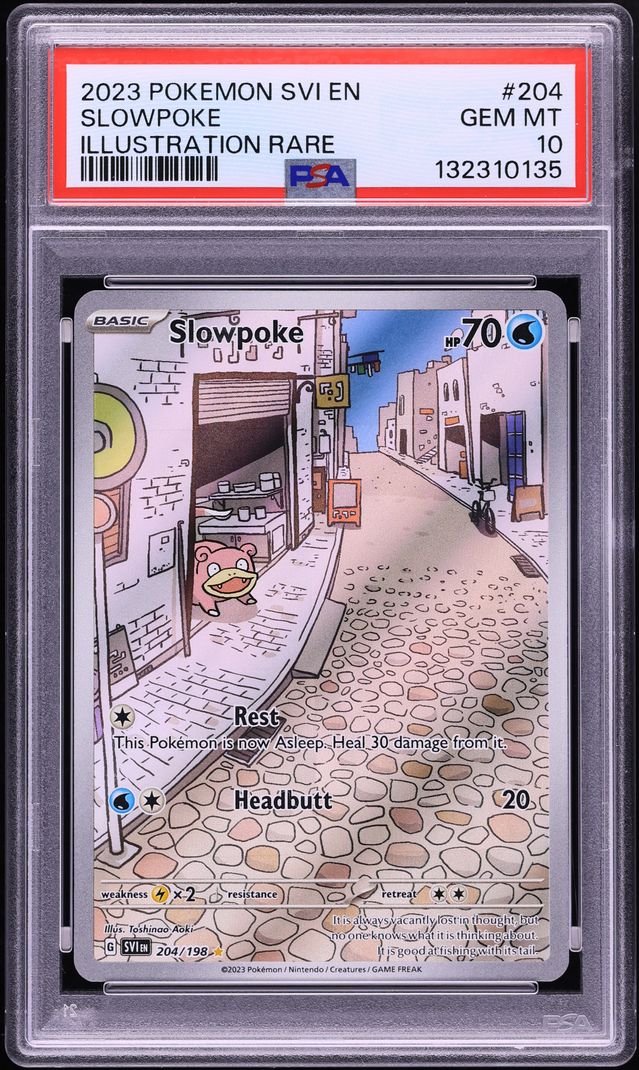 2023 Pokemon Scarlet & Violet IR Slowpoke #204 PSA 10 GEM MINT