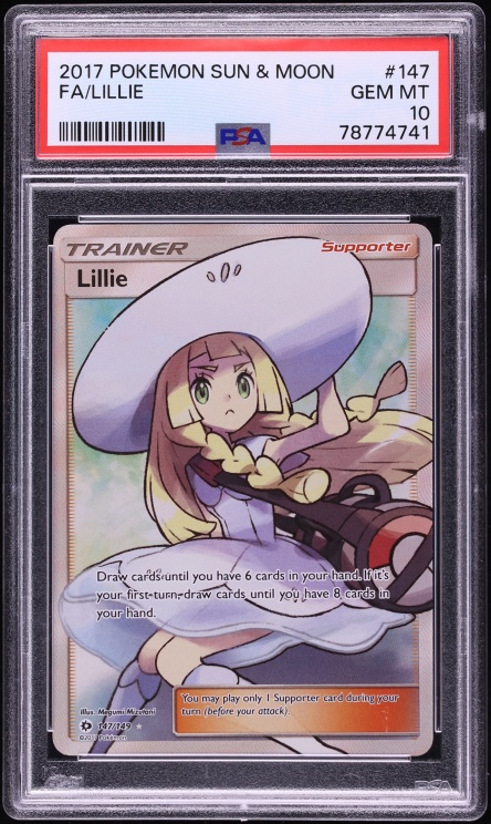 2017 Pokemon Sun & Moon Full Art Lillie #147 PSA 10 GEM MINT
