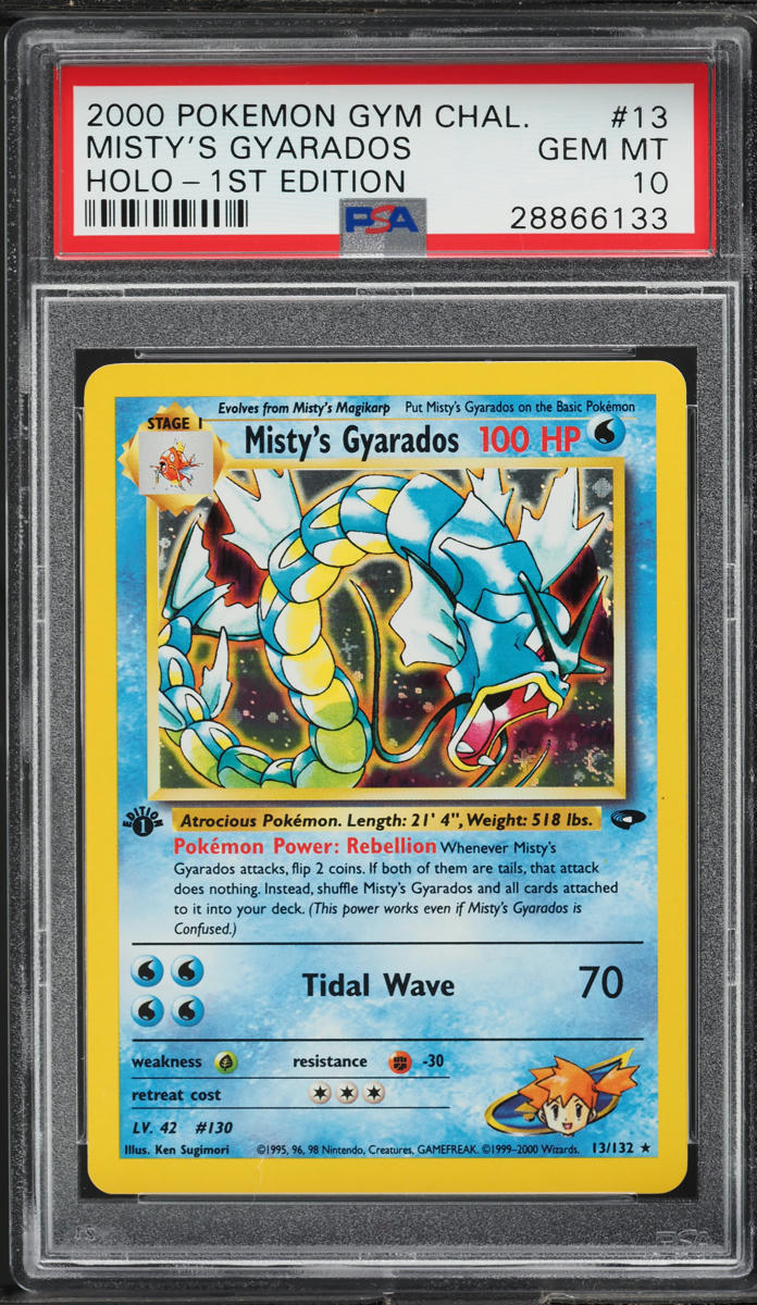 2000 Pokemon Gym Challenge 1st Edition Holo Misty's Gyarados #13 PSA 10 GEM MINT