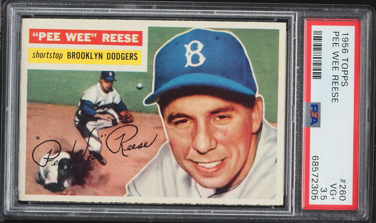 1956 Topps Pee Wee Reese #260 PSA 3.5 VG+