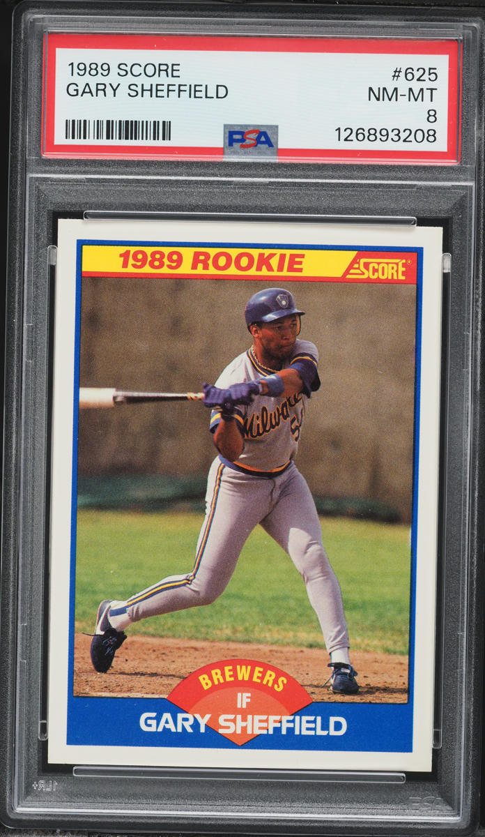 1989 Score Gary Sheffield ROOKIE #625 PSA 8 NM-MT
