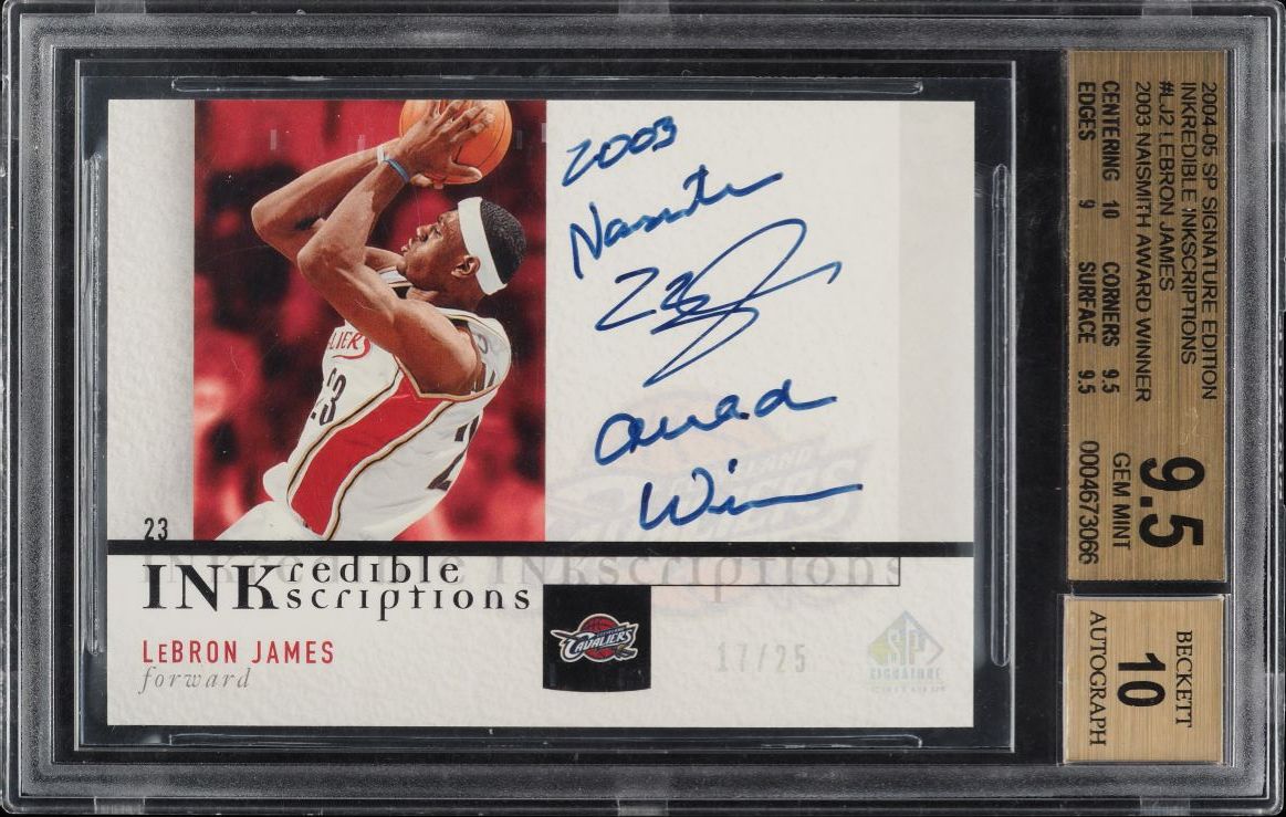 2004 Topps Chrome Refractor LeBron James #23 PSA 9 MINT on