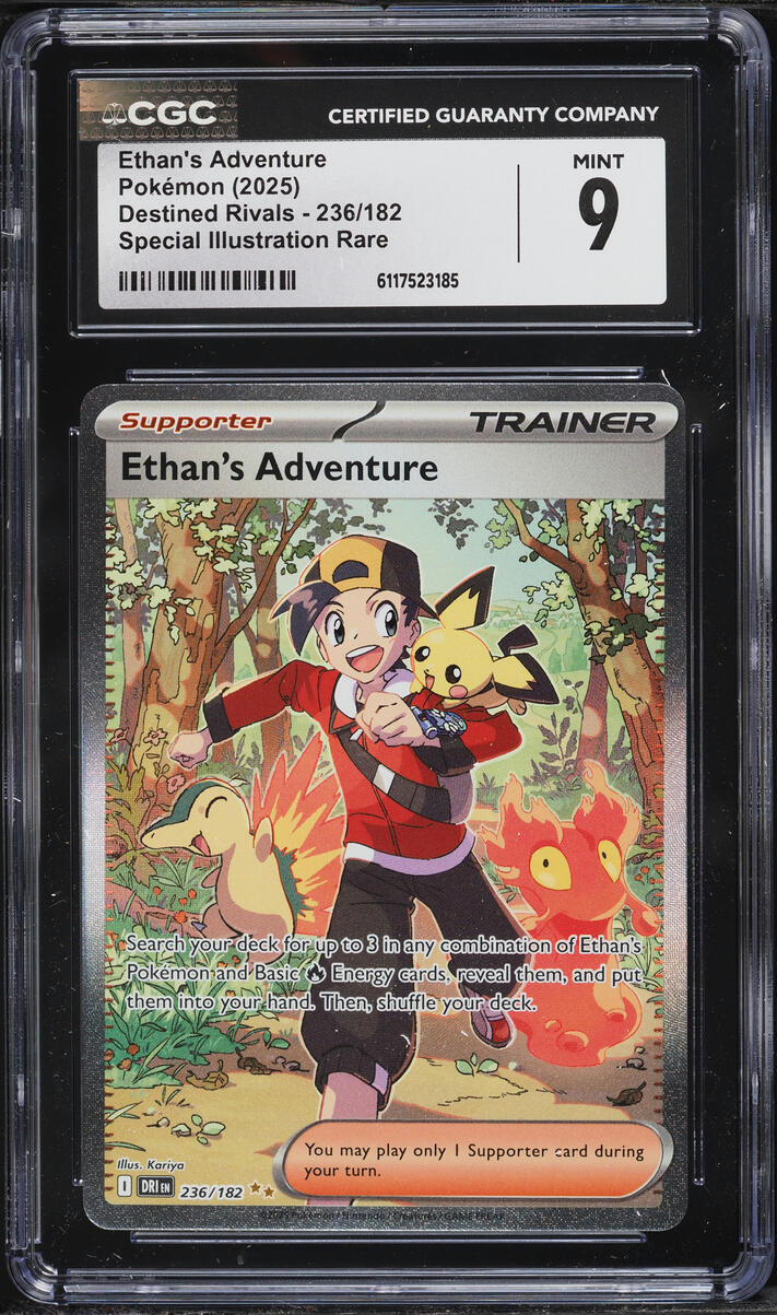 2025 Pokemon Scarlet & Violet Destined Rivals SIR Ethan's Adventure #236 CGC 9 MINT