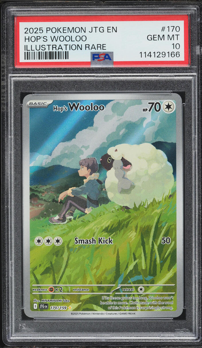 2025 Pokemon Scarlet & Violet Journey Together IR Hop's Wooloo #170 PSA 10 GEM MINT