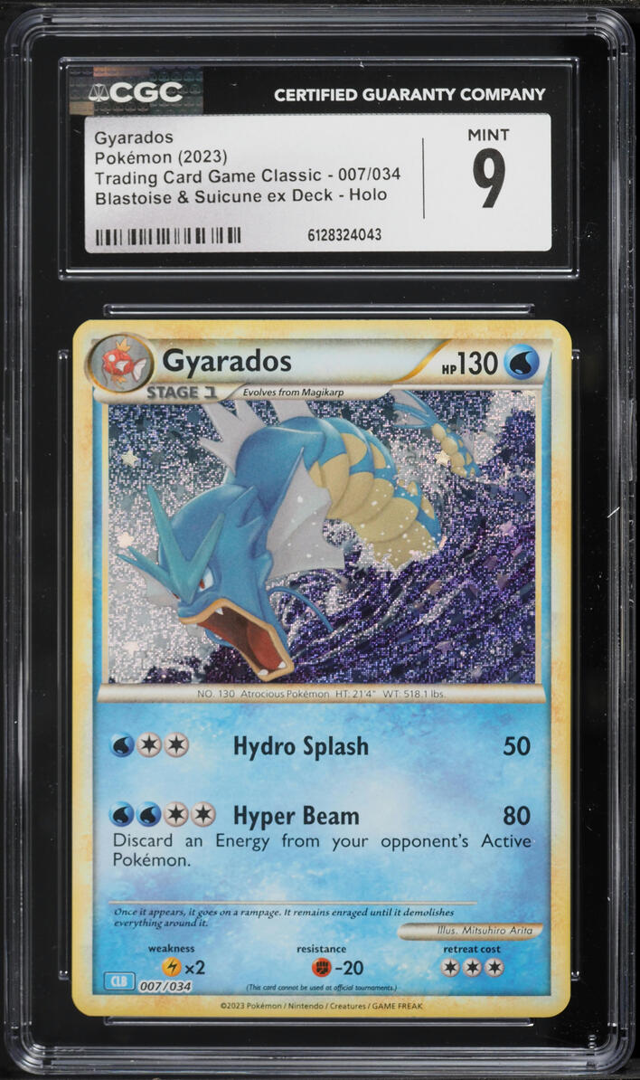 2023 Pokemon Scarlet & Violet TCG Classic Collection Holo Gyarados #7 CGC 9 MINT