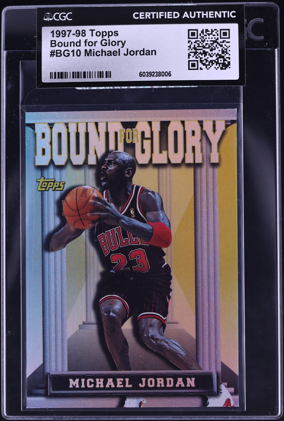1997 Topps Bound For Glory Michael Jordan #BG10 CGC AUTH
