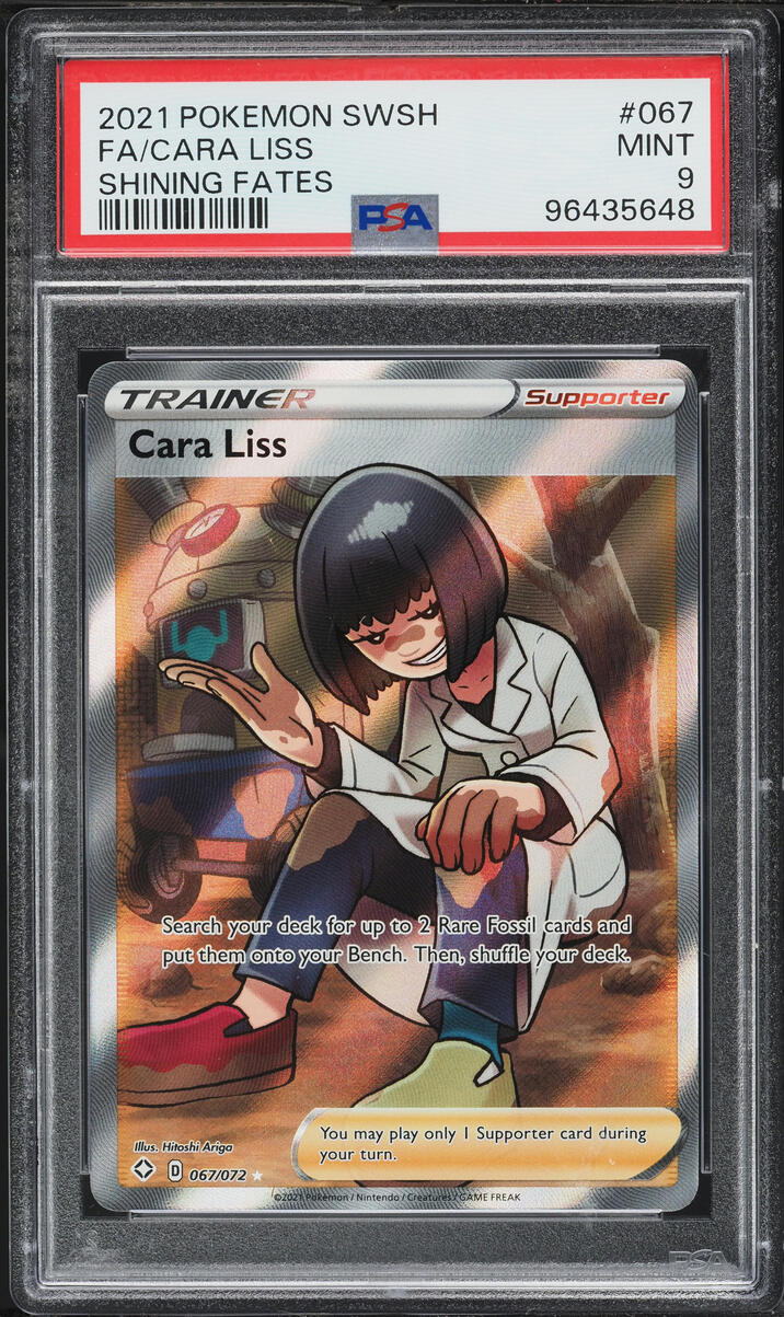 2021 Pokemon Sword & Shield Shining Fates Full Art Cara Liss #67 PSA 9 MINT