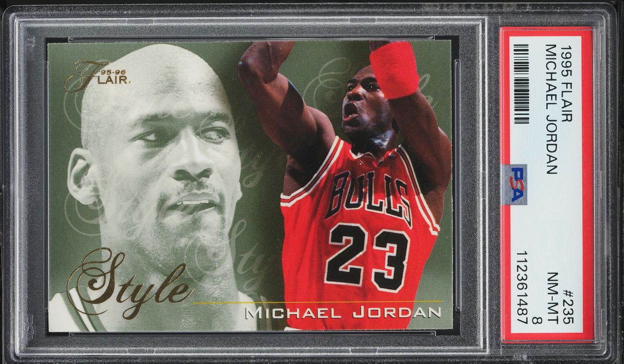 1995 Flair Basketball Michael Jordan #235 PSA 8 NM-MT