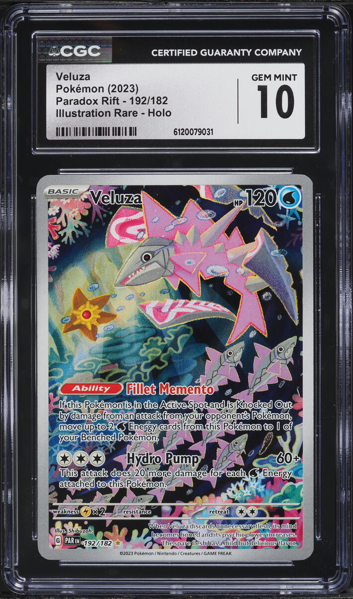 2023 Pokemon Scarlet & Violet Paradox Rift IR Veluza #192 CGC 10 GEM MINT