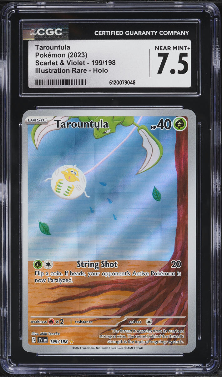 2023 Pokemon Scarlet & Violet IR Tarountula #199 CGC 7.5 NRMT+
