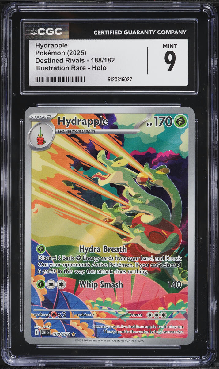 2025 Pokemon Scarlet & Violet Destined Rivals IR Hydrapple #188 CGC 9 MINT