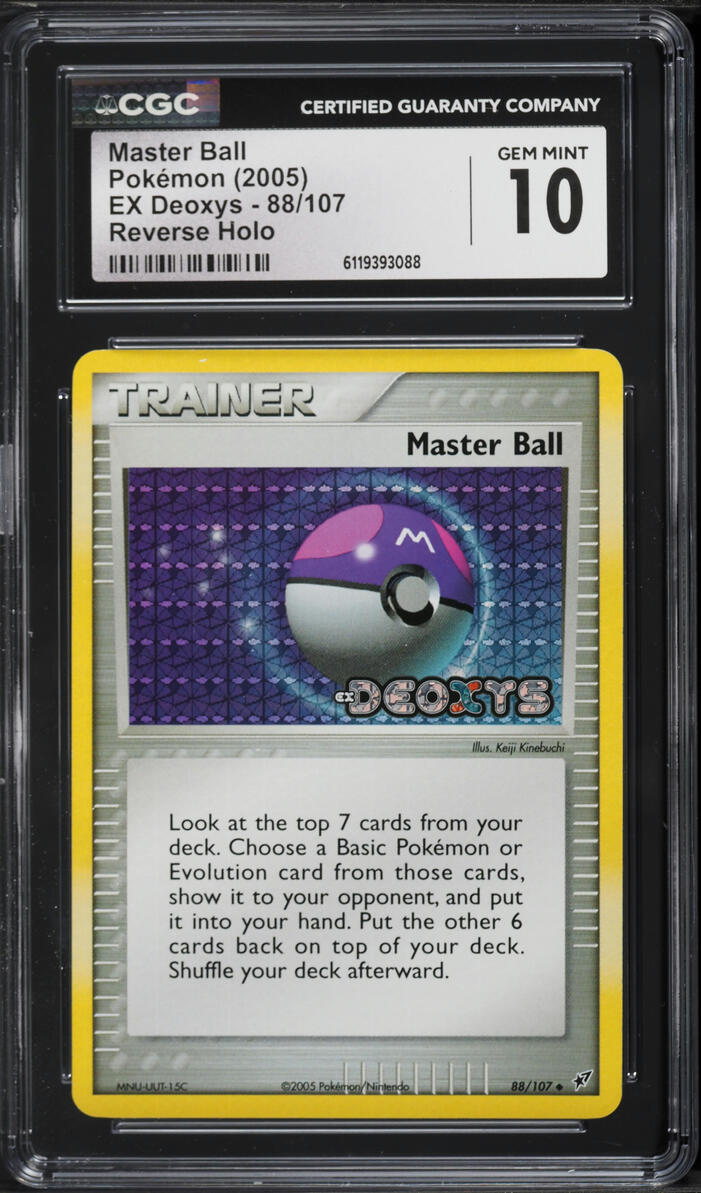 2005 Pokemon EX Deoxys Reverse Holo Master Ball #88 CGC 10 GEM MINT