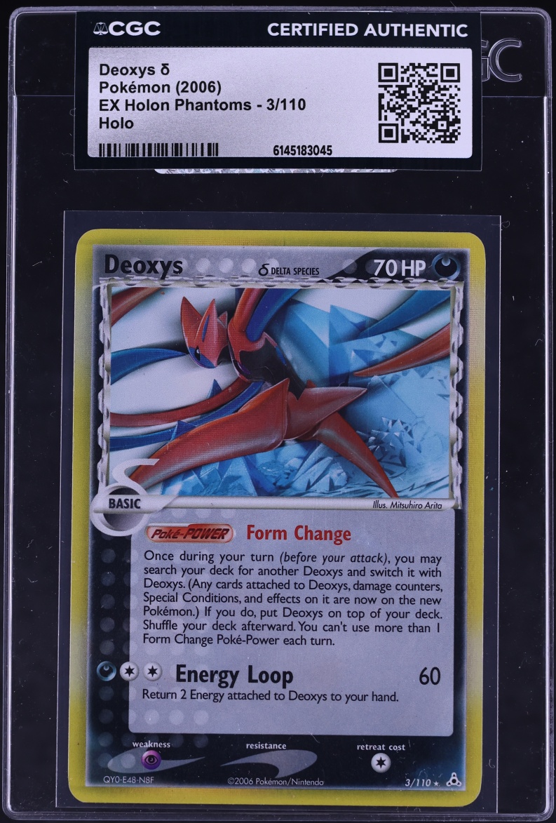 2006 Pokemon EX Holon Phantoms Holo Deoxys #3 CGC AUTH