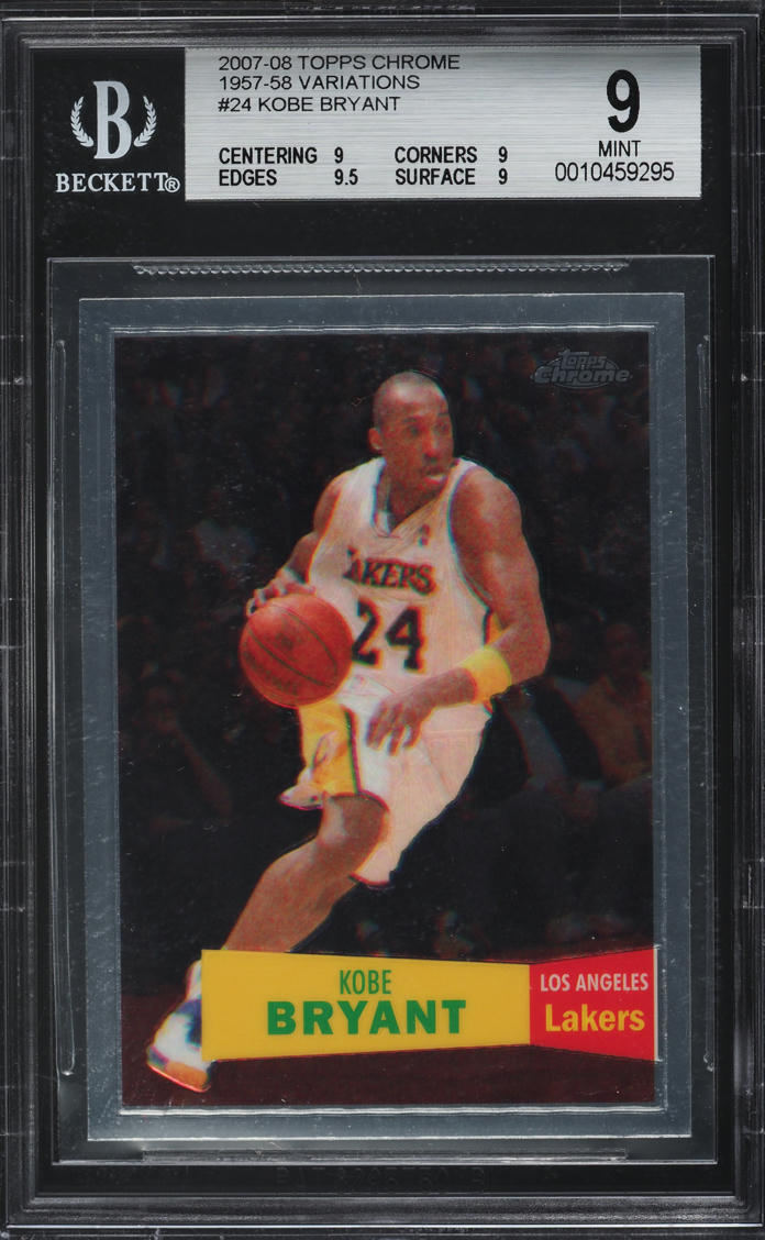 2007 Topps Chrome '57 Variations Kobe Bryant #24 BGS 9 MINT