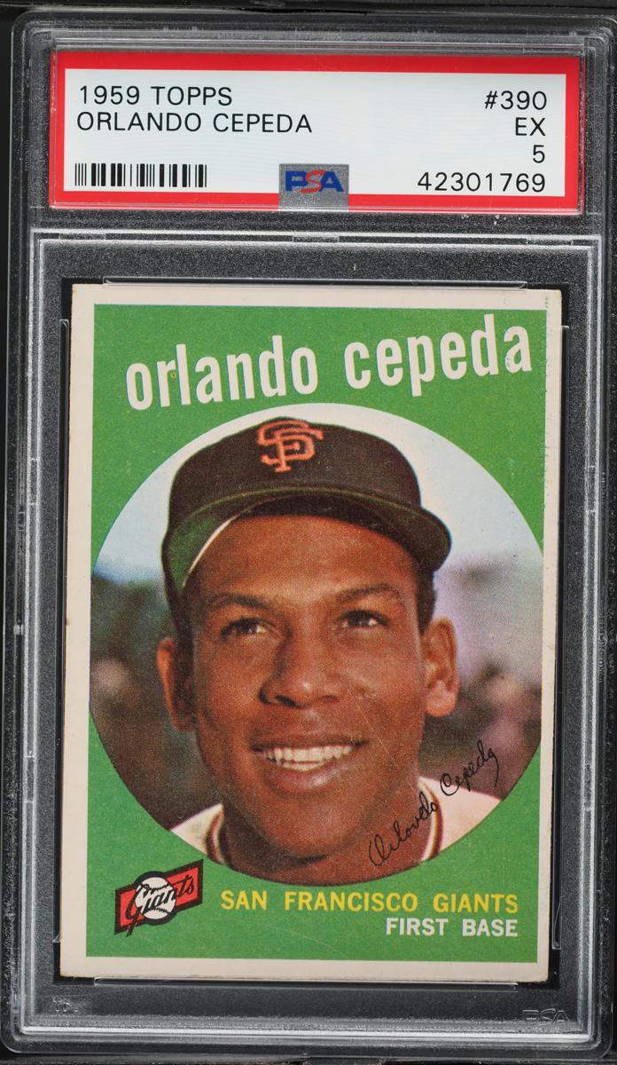 1959 Topps Orlando Cepeda #390 PSA 5 EX