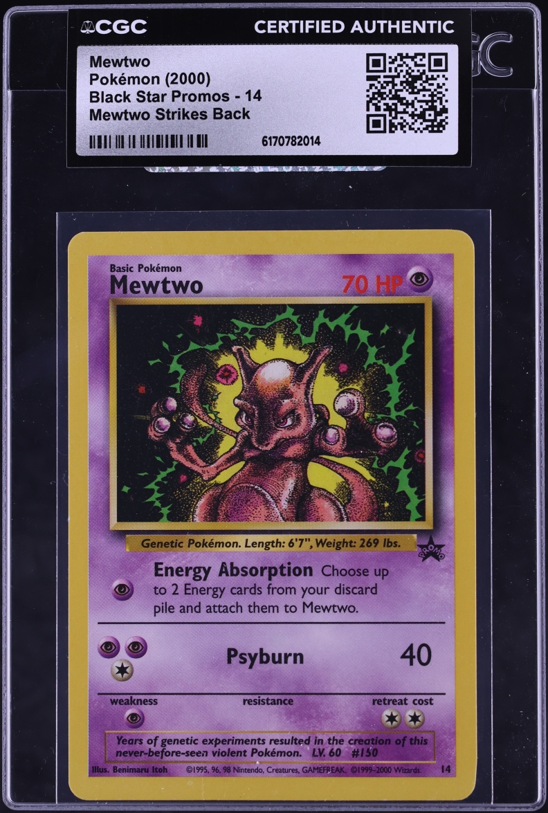 2000 Pokemon Promo Strikes Back Mewtwo #14 CGC AUTH