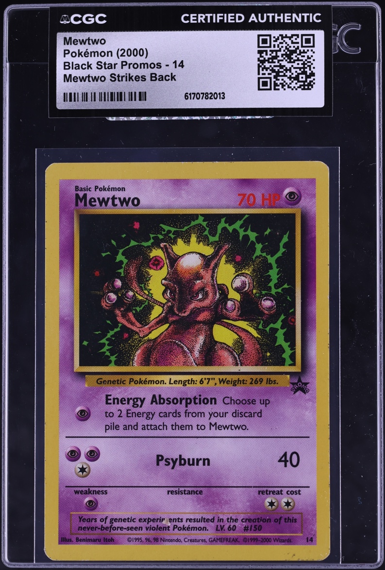 2000 Pokemon Promo Strikes Back Mewtwo #14 CGC AUTH
