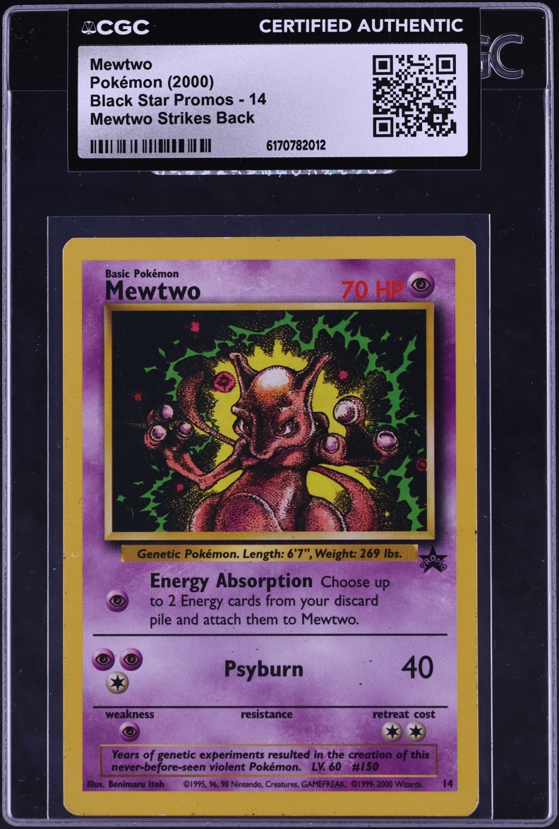 2000 Pokemon Promo Strikes Back Mewtwo #14 CGC AUTH