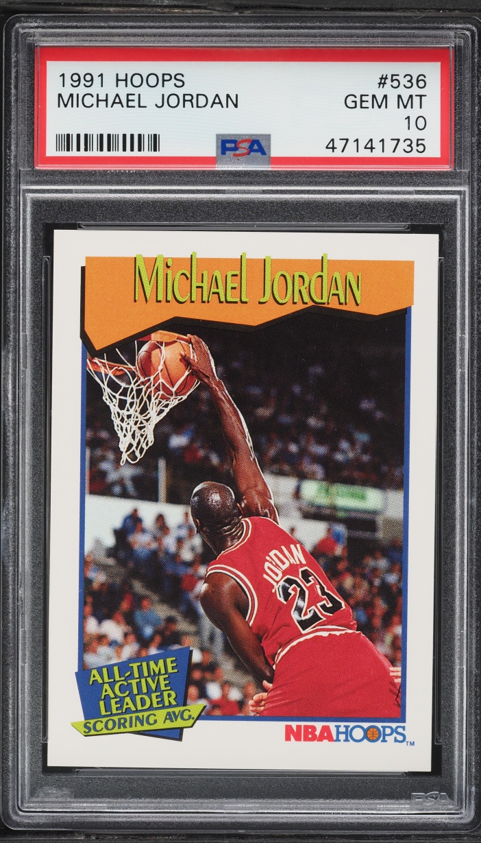 1991 Hoops Michael Jordan #536 PSA 10 GEM MINT