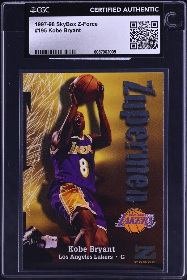 1997 Skybox Z Force Zuperman Kobe Bryant #195 PSA 10 GEM MINT on