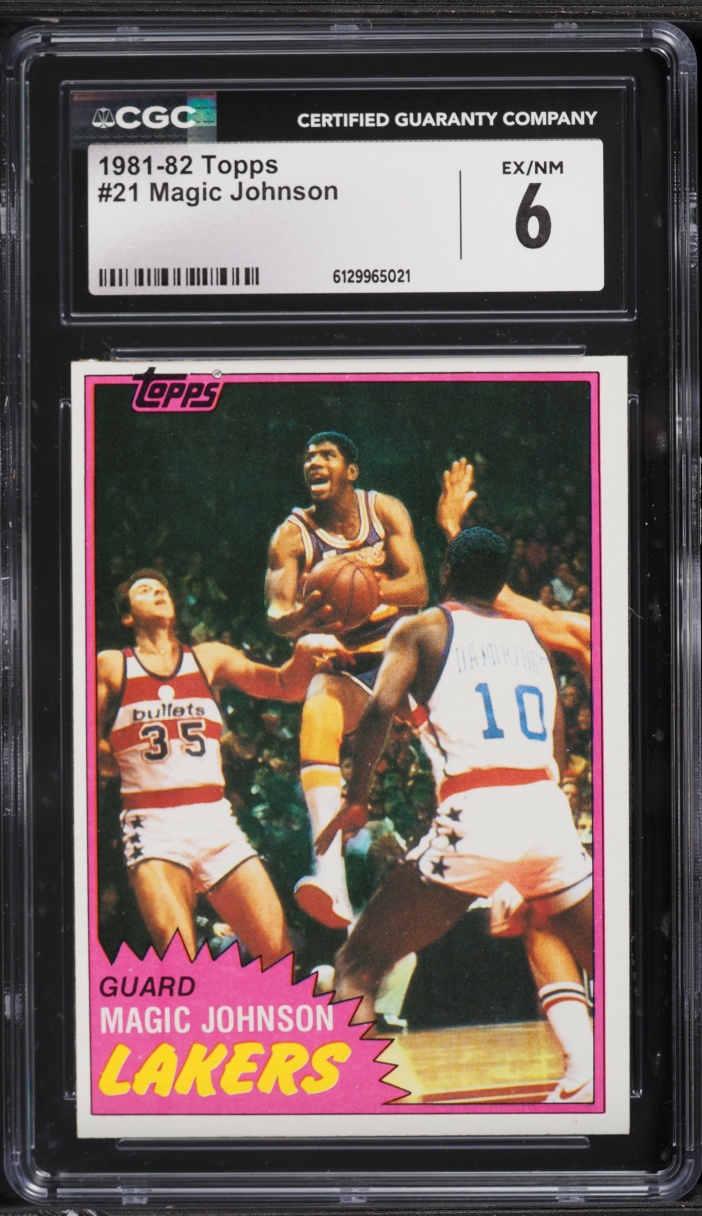 1981 Topps Basketball Magic Johnson #21 CGC 6 EXMT