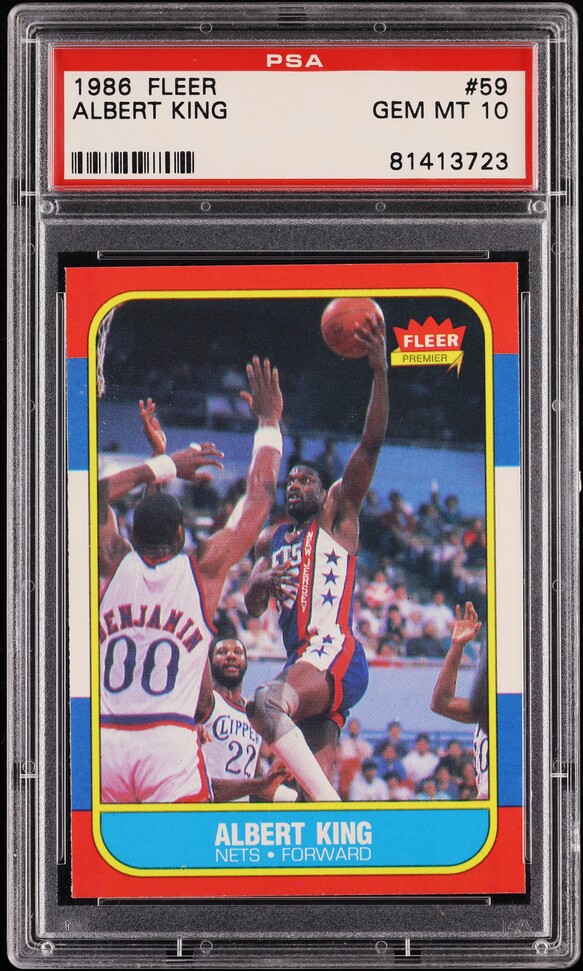 1986 Fleer Basketball Albert King #59 PSA 10 GEM MINT