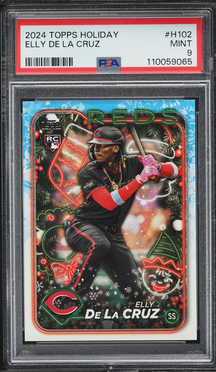 2024 Topps Holiday Elly De La Cruz ROOKIE #H102 PSA 9 MINT