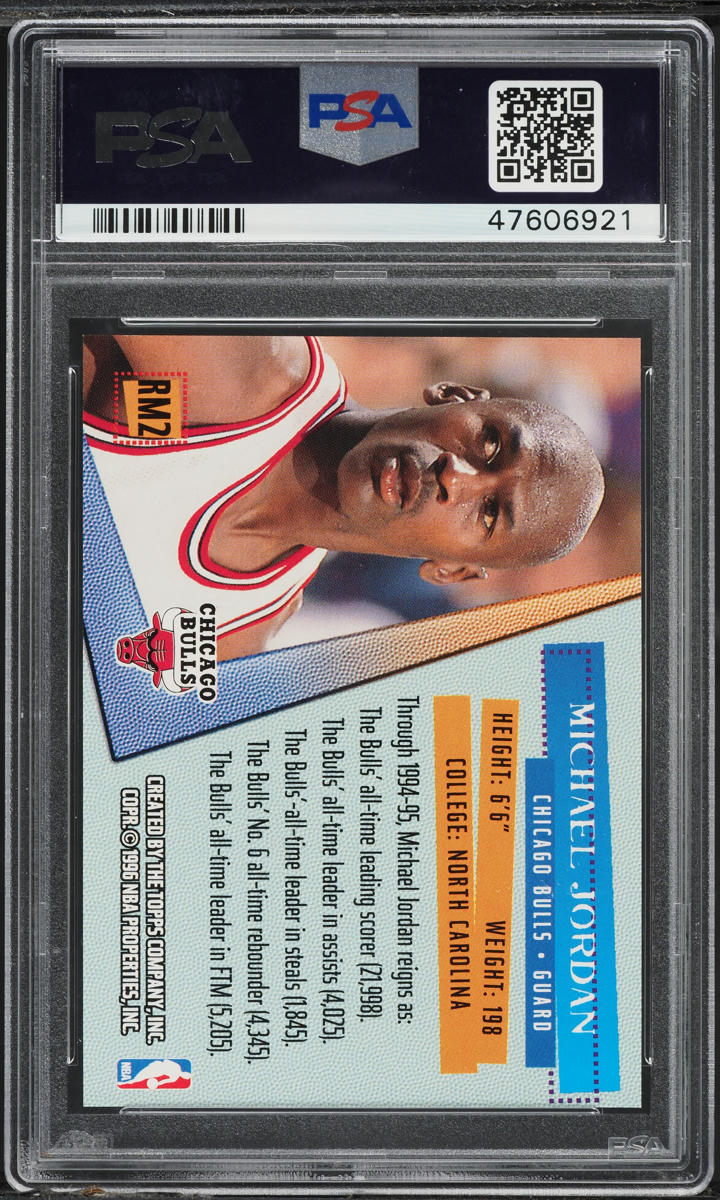 1995 Stadium Club Reign Men Michael Jordan #RM2 PSA 10 GEM MINT