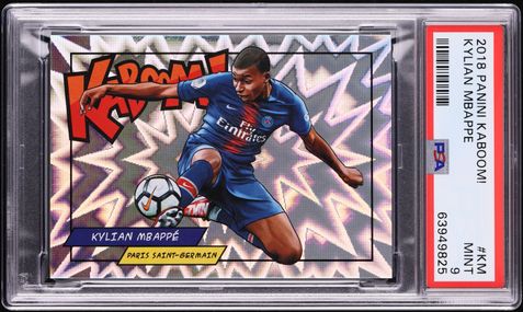 2018 Panini Prizm World Cup Green Orange Wave Kylian Mbappe ROOKIE