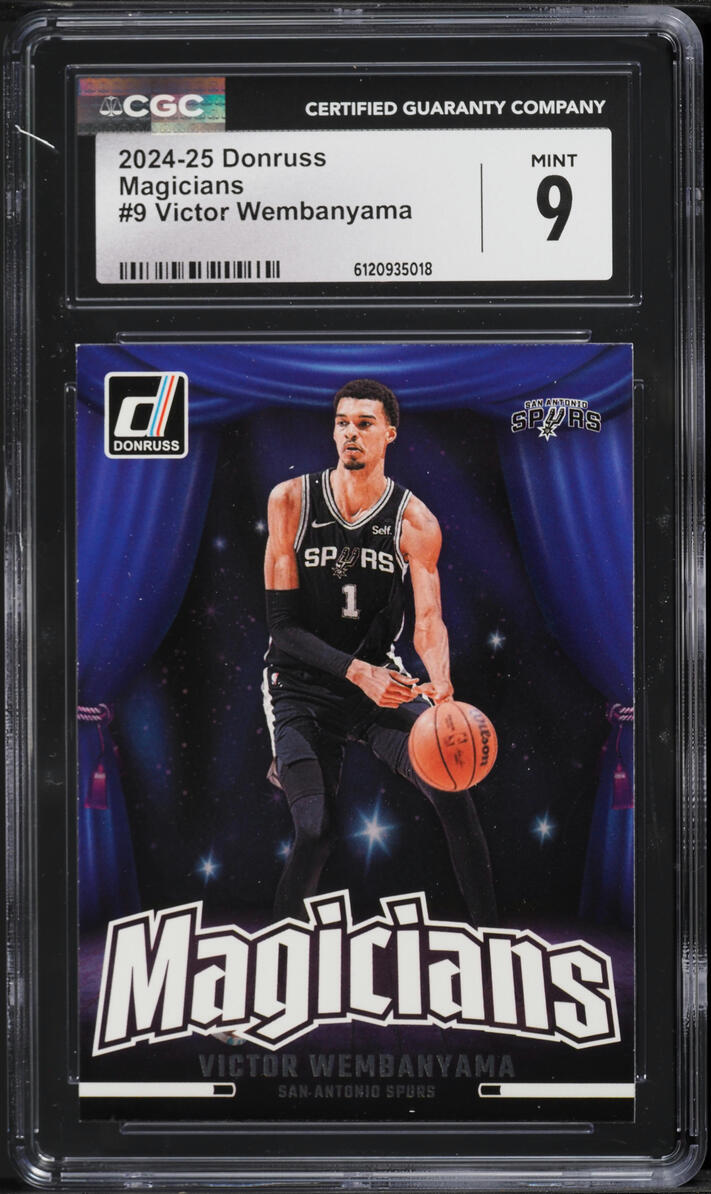 2024 Donruss Magicians Victor Wembanyama #9 CGC 9 MINT