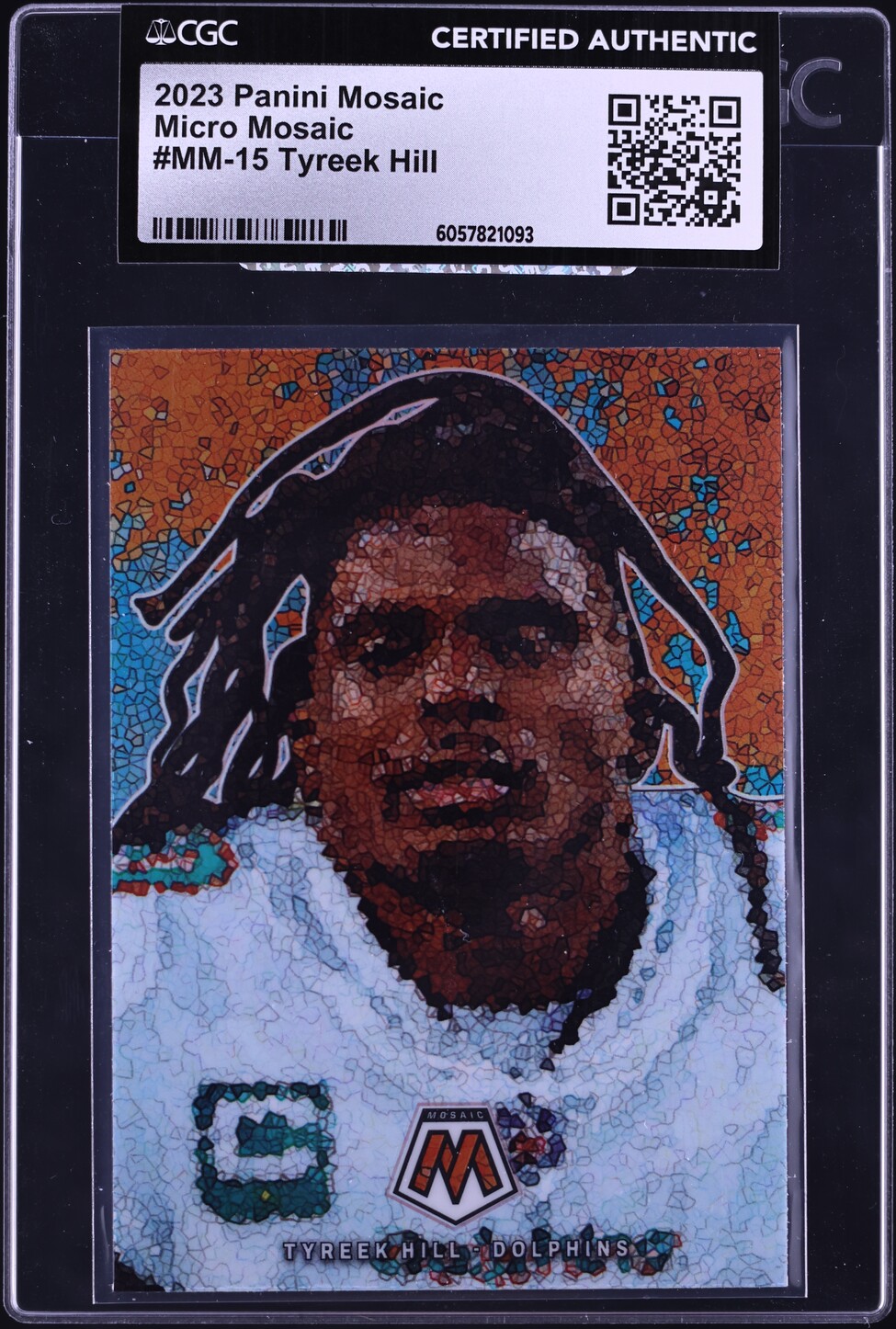 2023 Panini Mosaic Micro Tyreek Hill #MM-15 CGC AUTH