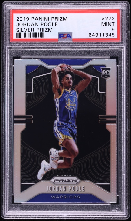 2019 Panini Prizm Silver Jordan Poole ROOKIE #272 PSA 9 MINT