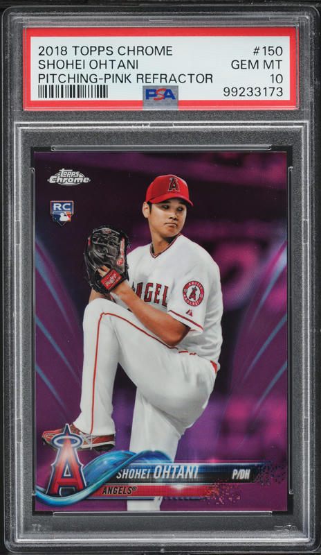 2018 Topps Chrome #150 Shohei Ohtani RC PSA 10 on Fanatics Collect
