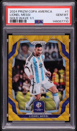 2007 Futera World Football Unique Lionel Messi #81 BGS 9 MINT on