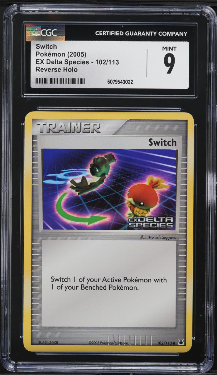 2005 Pokemon EX Delta Species Reverse Holo Switch #102 CGC 9 MINT