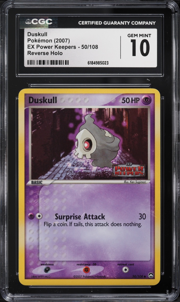 2007 Pokemon EX Power Keepers Reverse Holo Duskull #50 CGC 10 GEM MINT