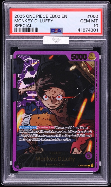 2025 One Piece Extra Anime 25th Collection Special Monkey D. Luffy #OPO5-60 PSA 10 GEM MINT