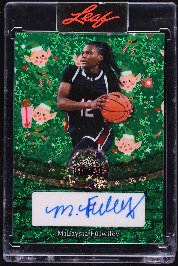 2025 Leaf Metal Happy Holidays Elf On The Shelf Snowflake MiLaysia Fulwiley AUTO 1/5 #BA-MF1