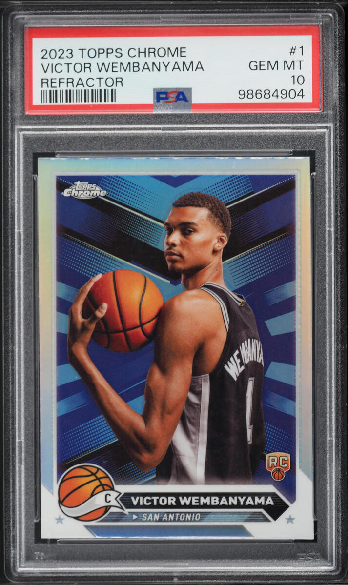 2023 Topps Chrome Refractor Victor Wembanyama ROOKIE #1 PSA 10 GEM MINT