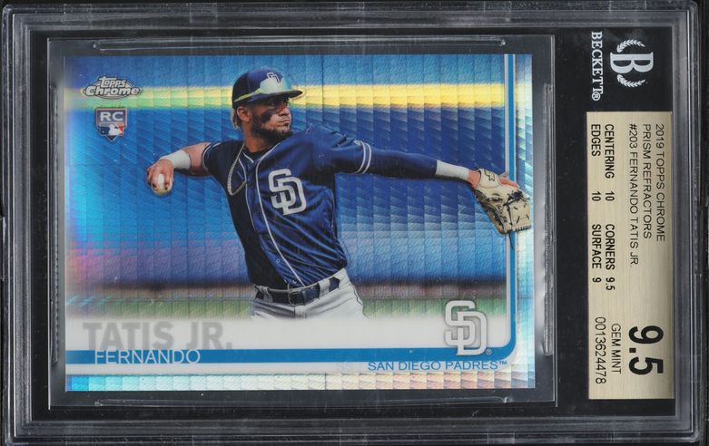 2019 Bowman Chrome Refractor Fernando Tatis Jr. ROOKIE AUTO /50