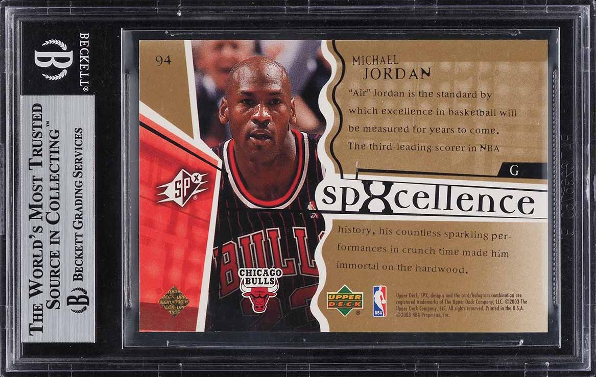 2003 SPx Spectrum Gold Michael Jordan /25 #94 BGS 9 MINT