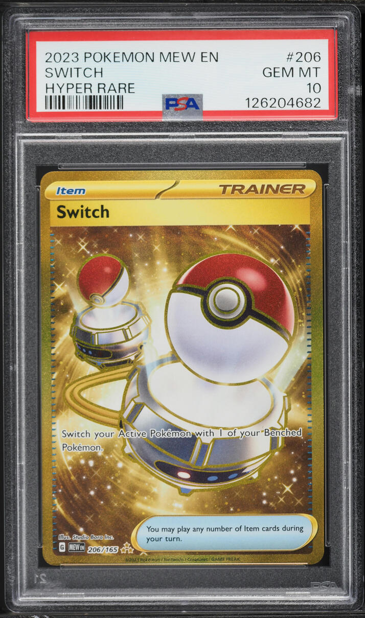 2023 Pokemon Scarlet & Violet 151 Gold Rare Switch #206 PSA 10 GEM MINT