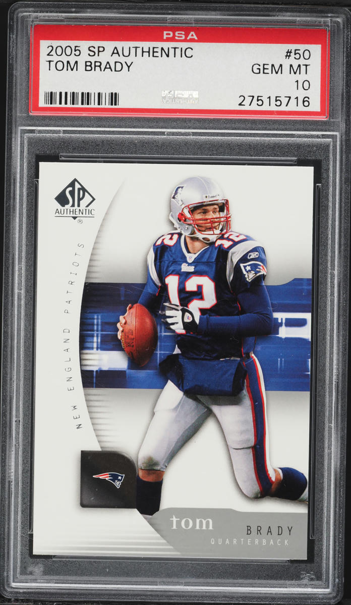 2005 SP Authentic Tom Brady #50 PSA 10 GEM MINT