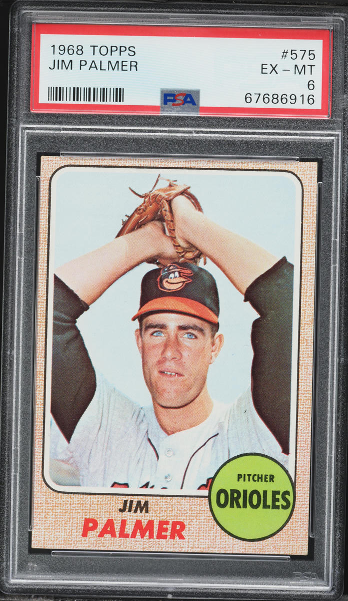 1968 Topps Jim Palmer #575 PSA 6 EXMT