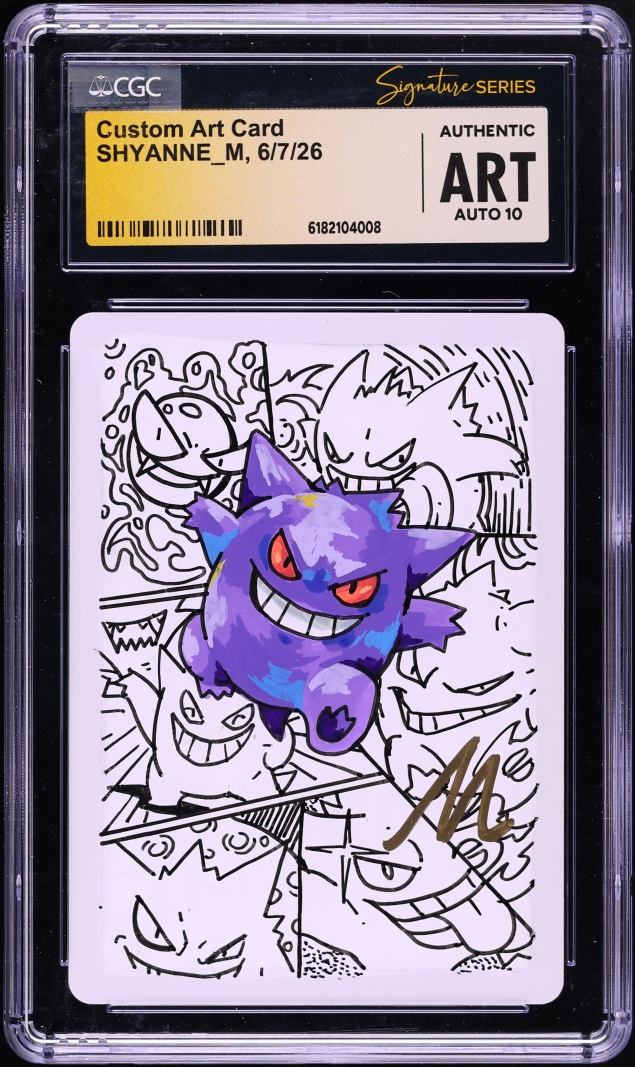 Shyanne_M Signed Custom Art Card AUTO CGC Signature Series AUTH
