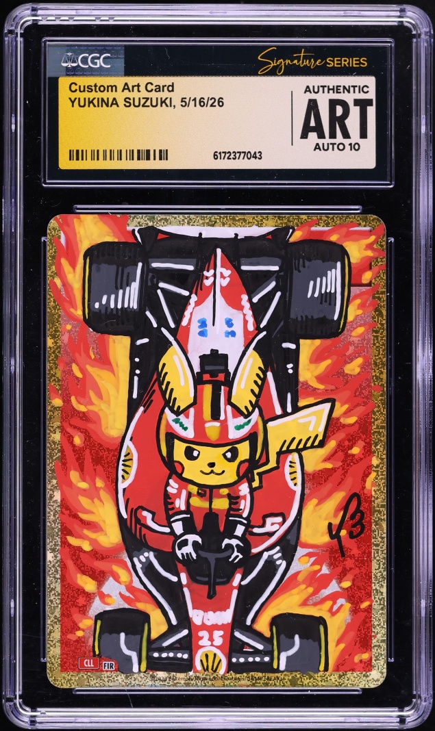 Yukina Suzuki Signed Custom Art Card AUTO CGC Signature Series AUTH