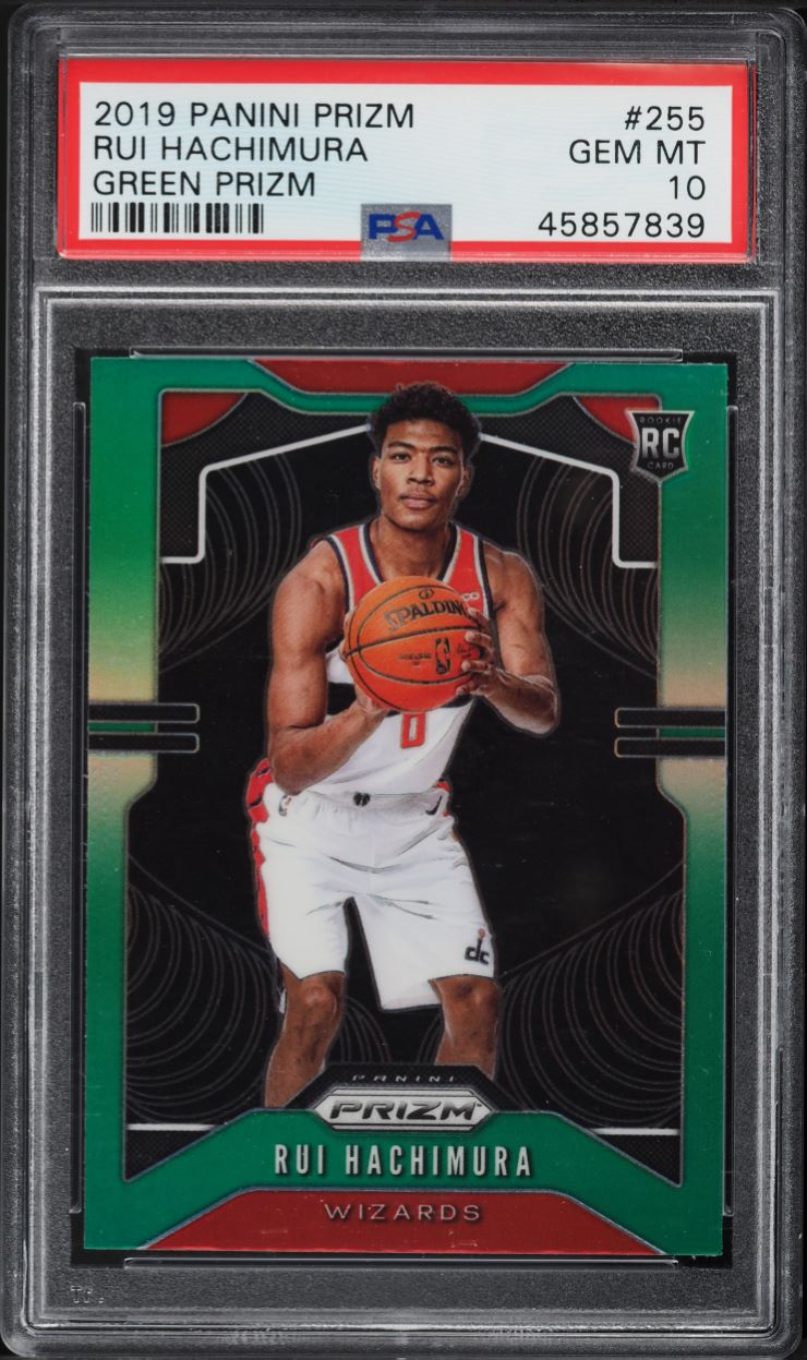 2019 Select Premier Level Disco Gold Prizm Rui Hachimura RC