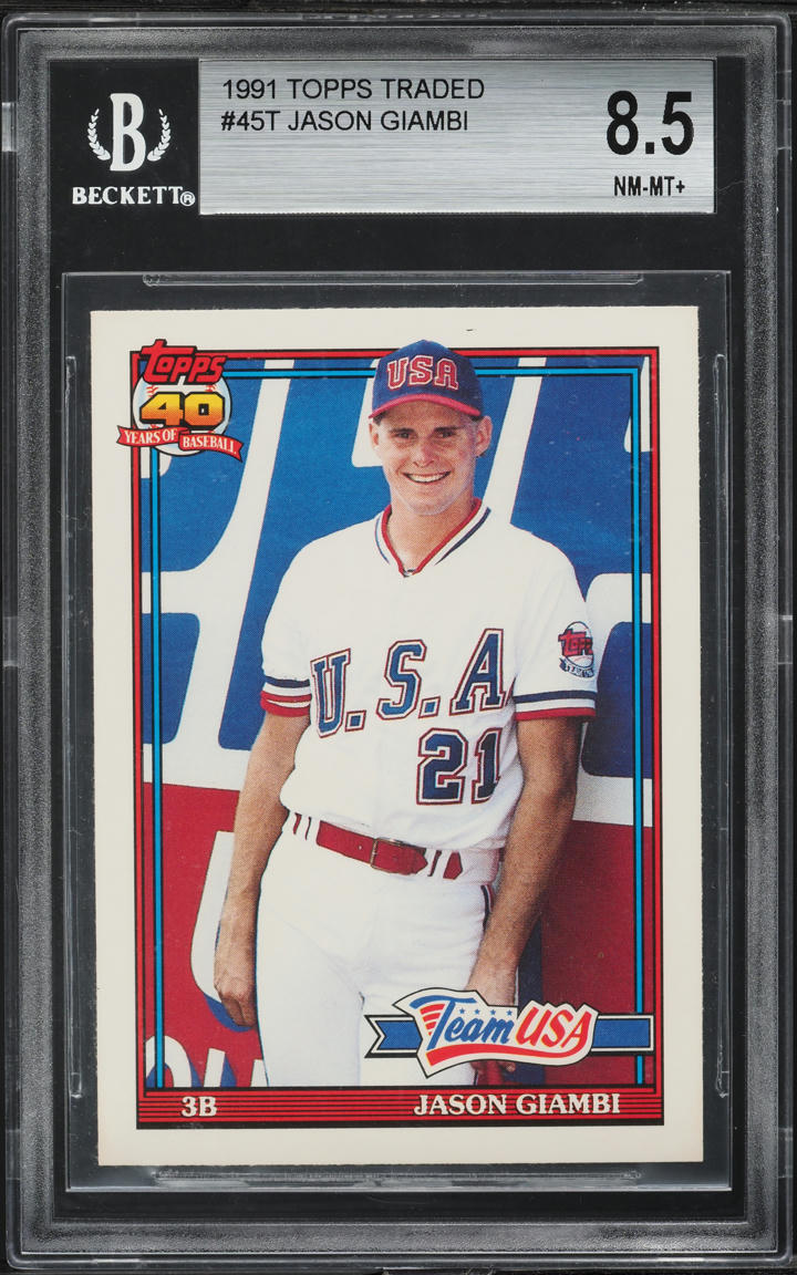 1991 Topps Traded Jason Giambi ROOKIE #45T BGS 8.5 NM-MT+