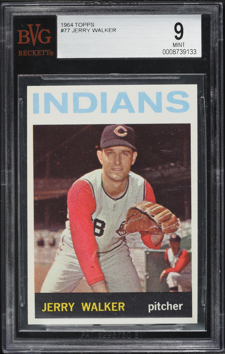 1964 Topps Jerry Walker #77 BVG 9 MINT