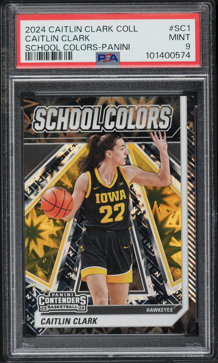 Caitlin Clark Graded Gem Mint 10 2024 Panini Prizm Fearless #F1